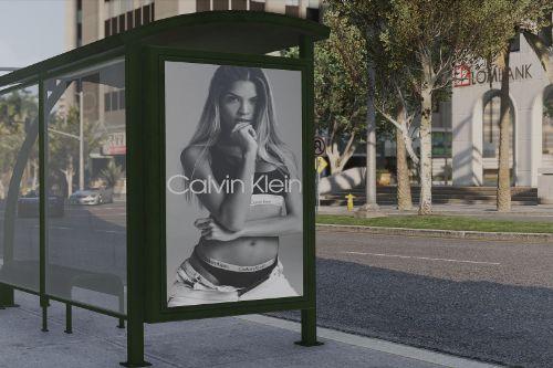 CK Ads in Bus Stop